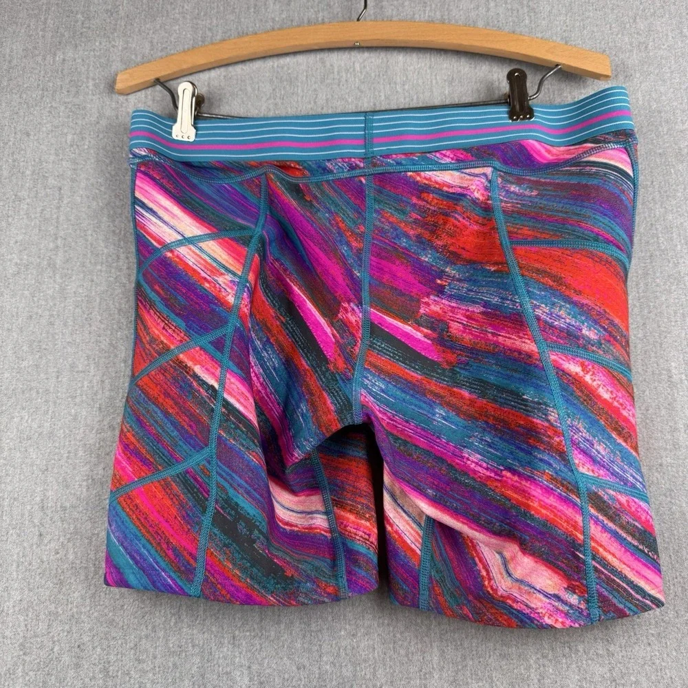 Under Armour Compression Shorts Women's Multicolor Abstract Print Padded‎